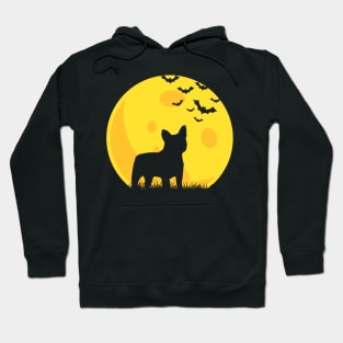 French Bulldog Moon TShirt Halloween Funny Hoodie